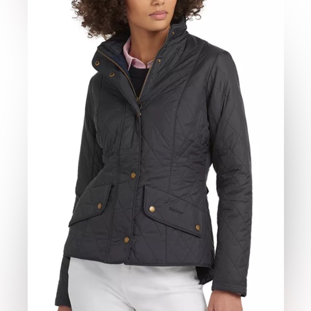 Barbour Women’s Flyweight Cavalry Black Quilted Jacket